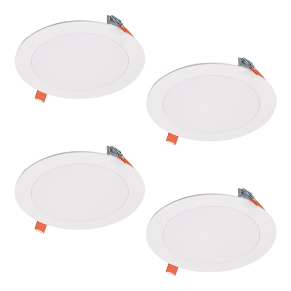 Halo Halo HLB Lite Matte White 6 in. W LED Canless Recessed Downlight 12.6 W, PK4 HLBSL6099FS354P - main